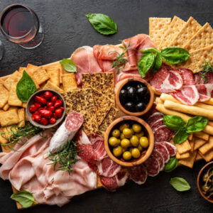 Italian dinner full pack with wine for 10 people